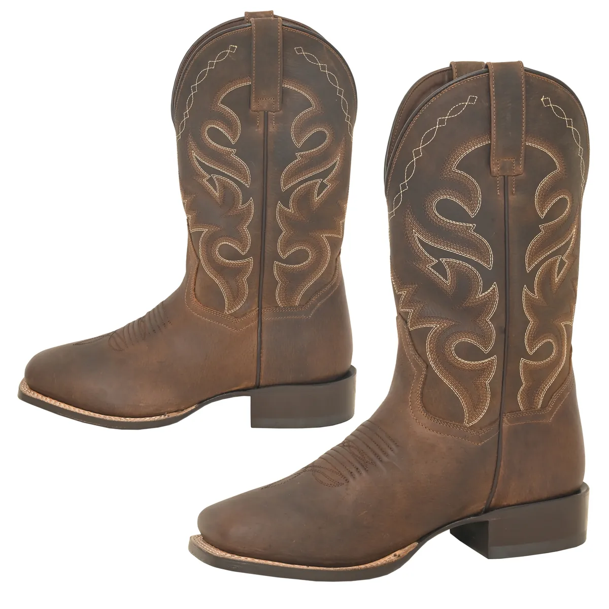 Mens Cowboy Boot - Broad Square Toe — 1987-30M-GL
