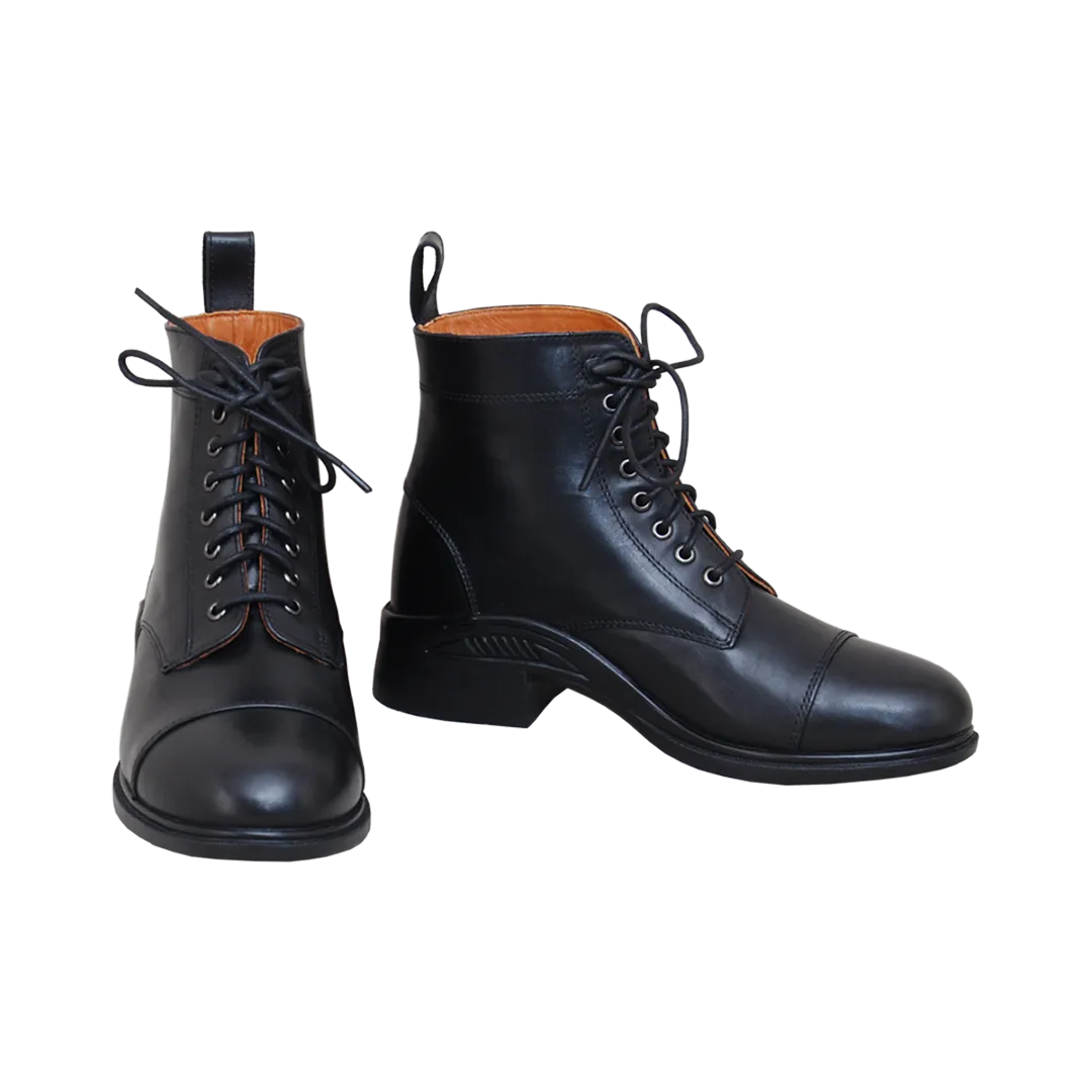 Paddock Lace-Up Ankle Boot for Riders — 496-PB-C