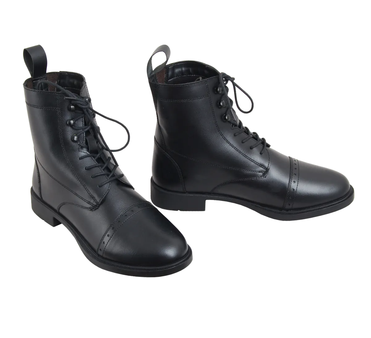 Lace-up ankle length Paddock rider boots — 553-PB-C