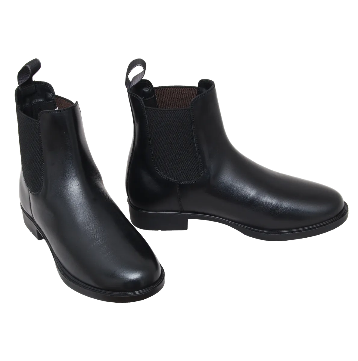 Leather ankle Jodhpur boot for riders with elastic inserts — 561-JD-C