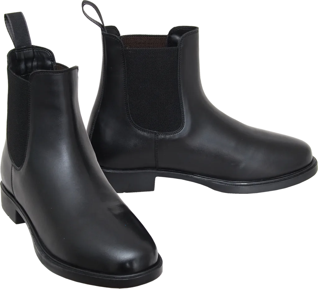 Jodhpur ankle riding boots with pull-on tab at back — 576-JD-C