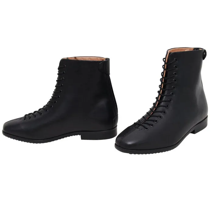Leather Front Lace Back Zip Paddock Boot — 983-PB-C