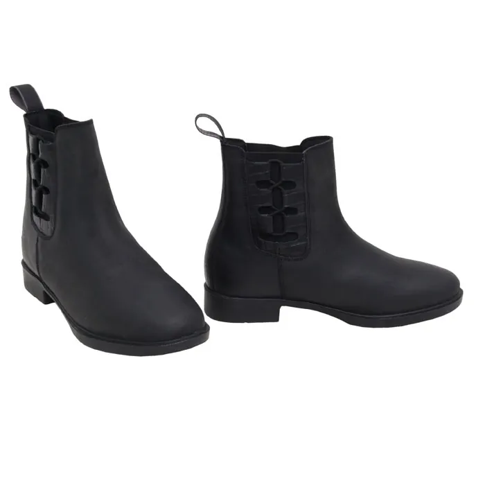 Leather Jodhpur Boot with Side Lace — 987-JD-C