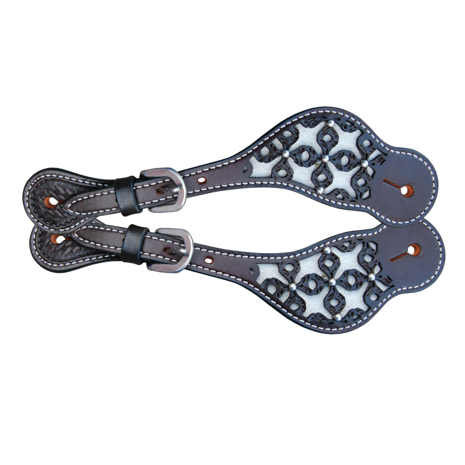 Spur Straps Ladies8281L Dk Brn