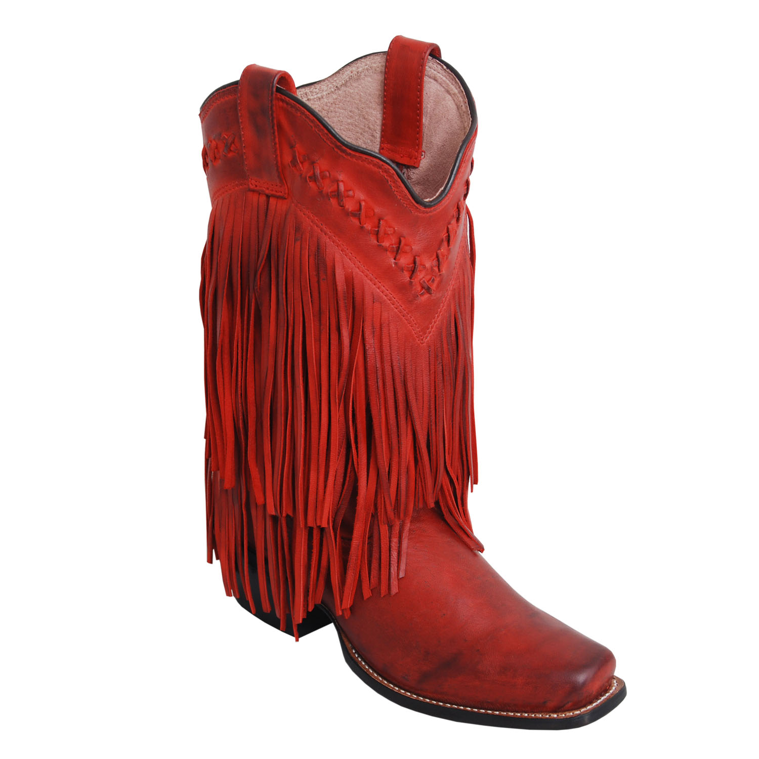 Ladies Cowboy Boots - Medium Square Toe-267S-70L-RG